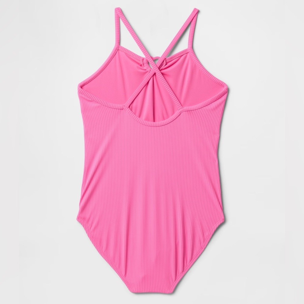 🆕 NWT Gap Kids Girls Ribbed One-Piece Swimsuit 🆕 - Picture 12 of 13